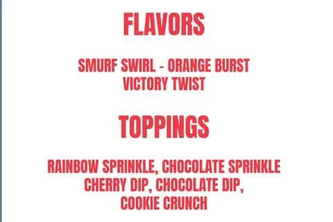Ice cream menu- Knicks nike NYC