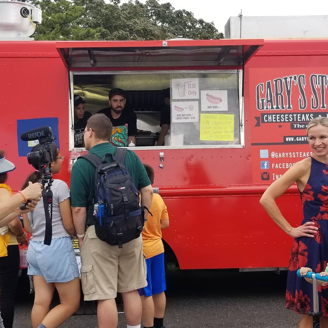 Food truck rental garyssteaks vending at the victory cup in Governors Island