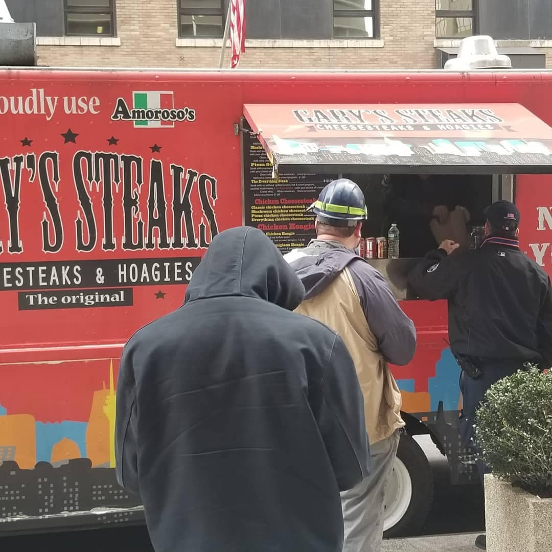 Garyssteaks Food Truck Catering in Hudson & King order