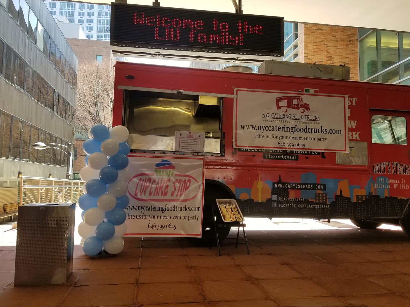 Desert Stop Food Truck rental - Long Island University Open House College cupcakes students