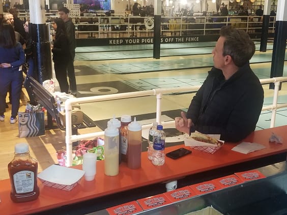 food truck catering with seth mayer Tv Host