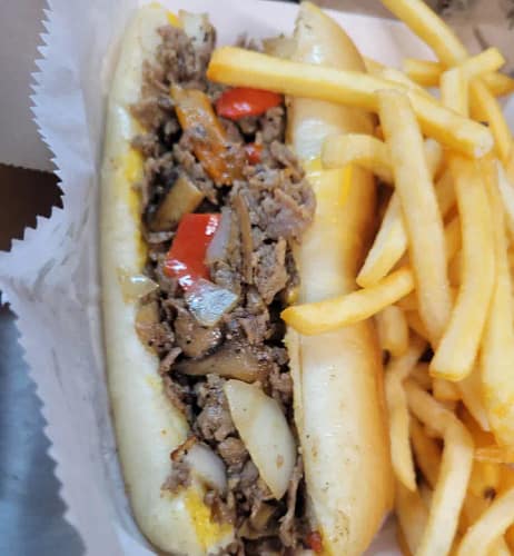 classic cheesesteak catering with peppers classic cheesesteak catering with peppers