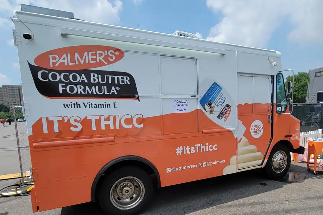 Food trucks wrap promotion - Palmers Coca Butter Formulta